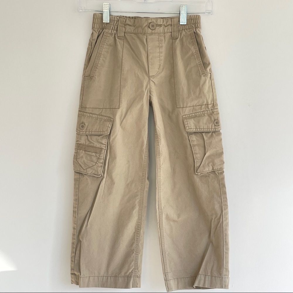 Old Navy Surplus Company Boys Khaki Sand Cargo Pants Size Small Tan Camel